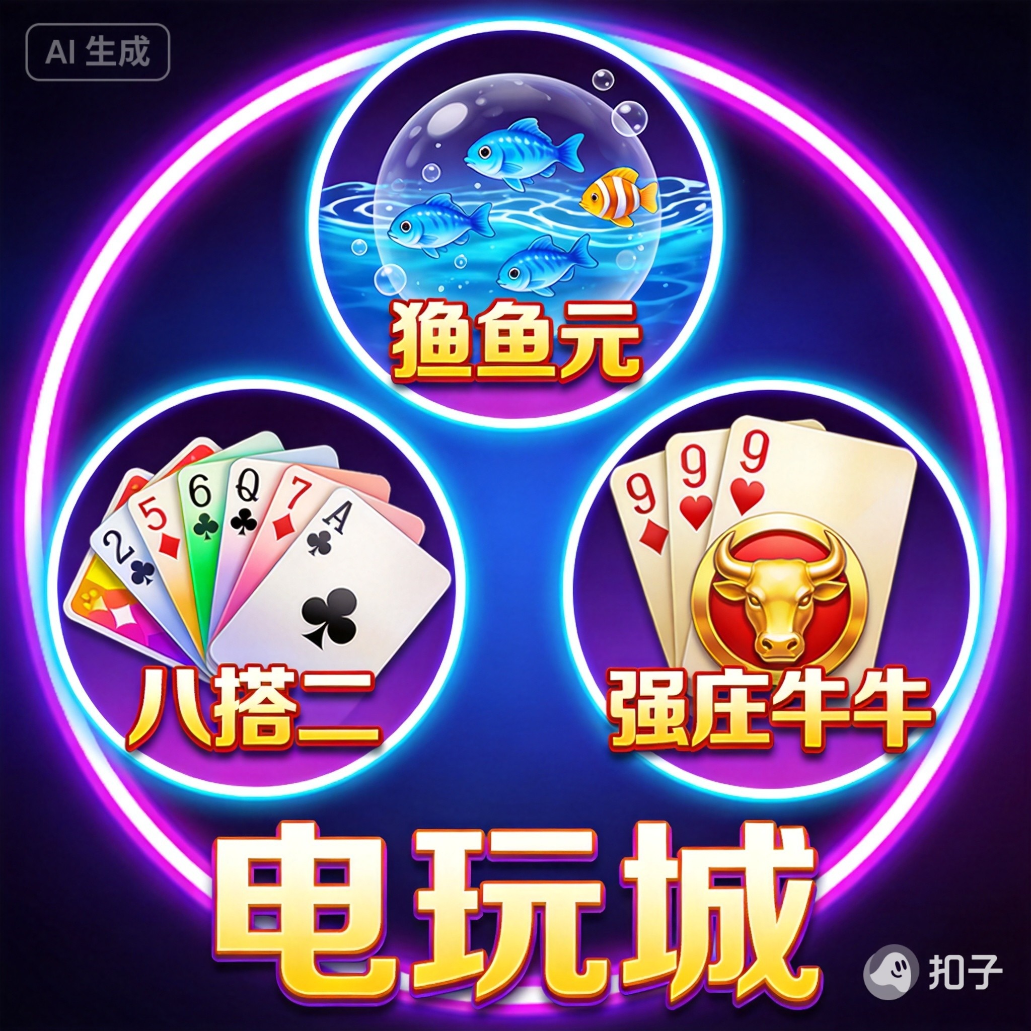 棋牌捕鱼电玩